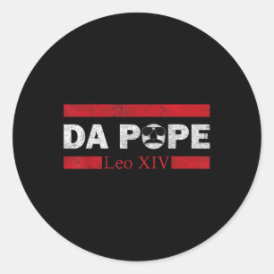 Adesivo Redondo Do Papa Da América O Papa Leo Xiv Engraçado Vi
