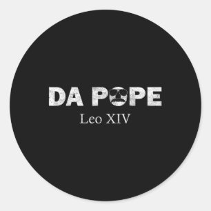 Adesivo Redondo Do Papa Da América O Papa Leo Xiv Engraçado Vi
