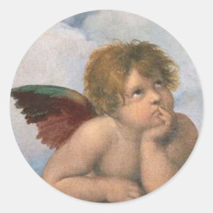 Adesivo Redondo do raphael Angel Sticker