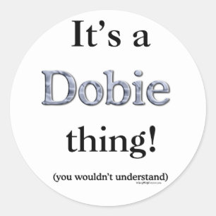 Adesivo Redondo Dobie Thing