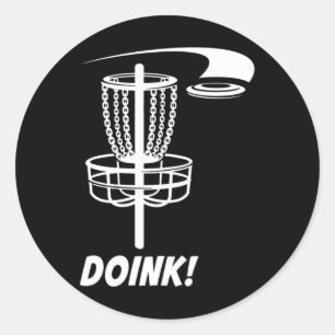 Adesivo Redondo Dobra! Disco Golf Funny Frisbee Park ao ar livre d