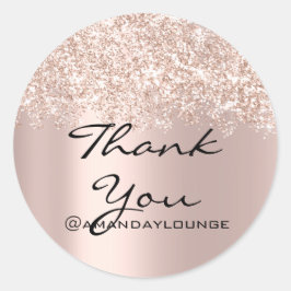 Adesivo Redondo Doce 16º Confetti para Pequenas Empresas Obrigado 