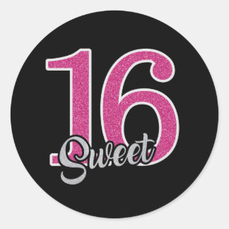 Adesivo Redondo Doce 16 adesivo/selo clássico redondo