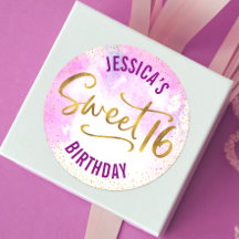 Doce 16 Rosa Aquarela Dourado Glamour Script Anive