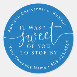 Adesivo Redondo Doce De Você Para Parar Por Casa Aberta Favorecend