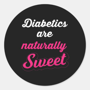 Adesivo Redondo Doce Diabetes Tipo 1 Naturalmente