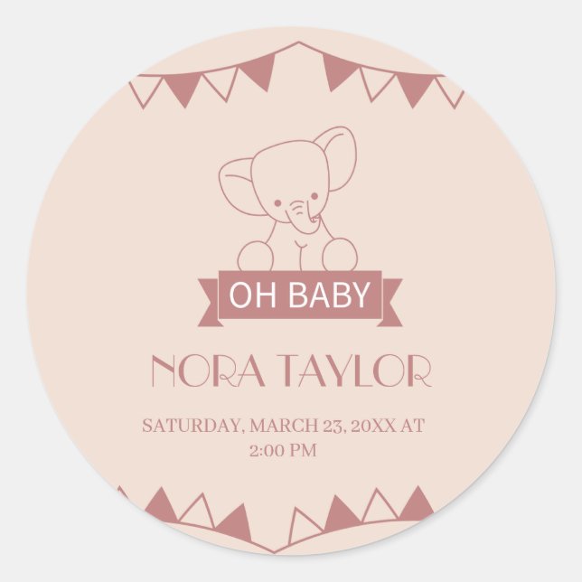 Adesivo Redondo Doce Pequeno no Caminho (Frente)