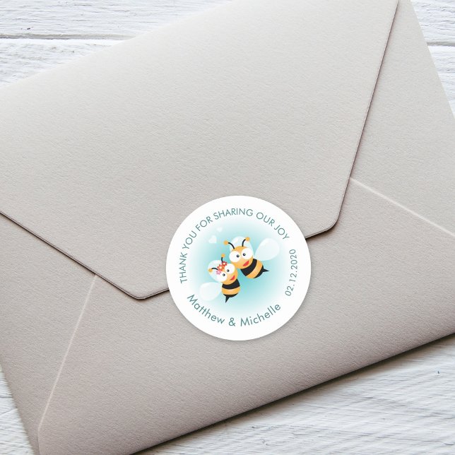 Adesivo Redondo Doce Queria Ser Casal De Casamento Bonito Obrigado (Criador carregado)