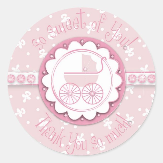 Adesivo Redondo Doce Uma Garota TY Sticker (Frente)