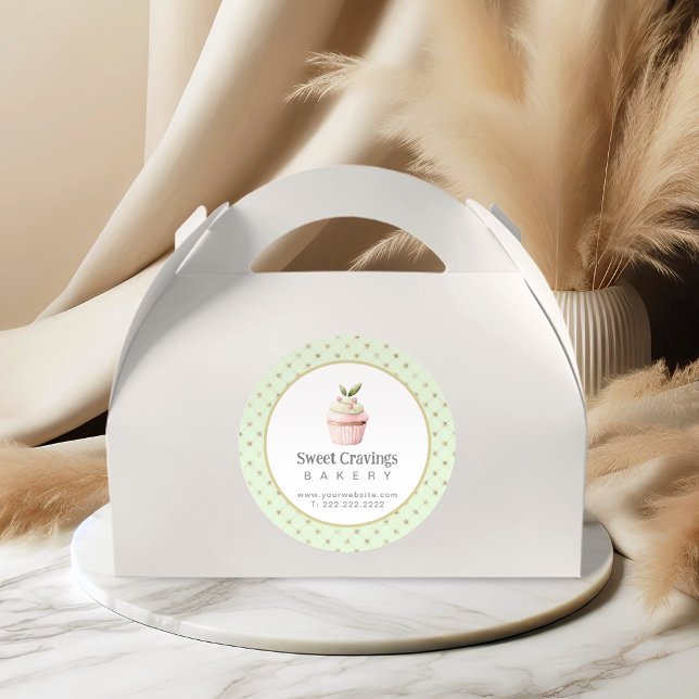 Adesivo Redondo Doces de Confecção de Pastel Cupcake (Criador carregado)