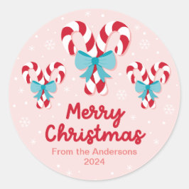 Adesivo Redondo Doces e Arcos no Natal