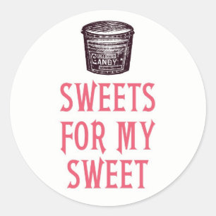 Adesivo Redondo Doces para os Meus Doces Stickers