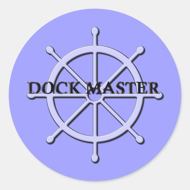 Adesivo Redondo Dock Master Ship Sticker 2 (Frente)