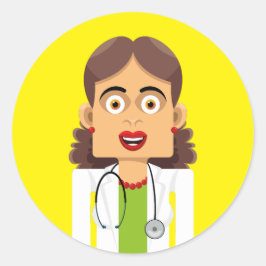 Adesivo Redondo Doctora