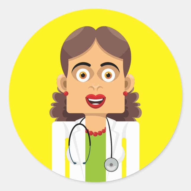 Adesivo Redondo Doctora (Frente)