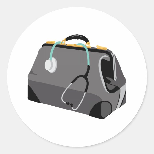 Adesivo Redondo Doctors Bag (Frente)