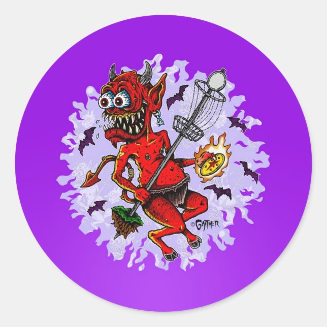 Adesivo Redondo DOD - Golf de Disco (Frente)