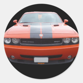 Adesivo Redondo Dodge Challenger SRT Sticker