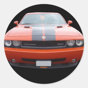 Adesivo Redondo Dodge Challenger SRT Sticker