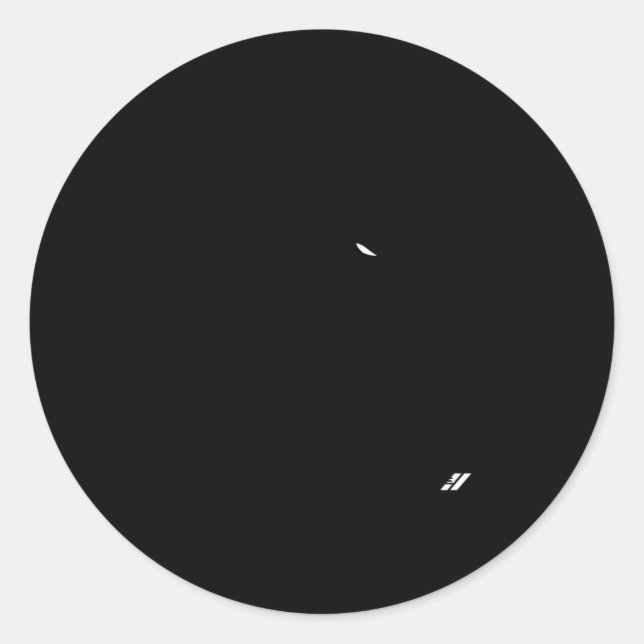 Adesivo Redondo Dodge Hellcat Hell On Wheels (Frente)