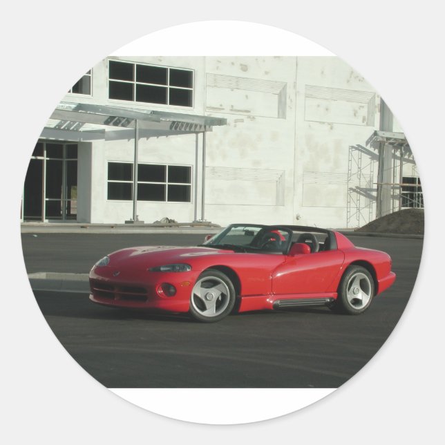 Adesivo Redondo Dodge Viper RT/10 (Frente)