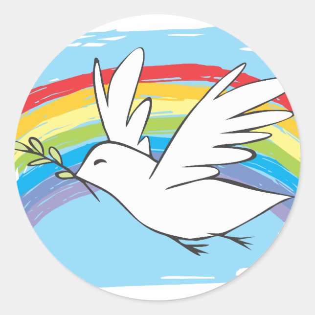 Adesivo Redondo Doença da Paz (Frente)