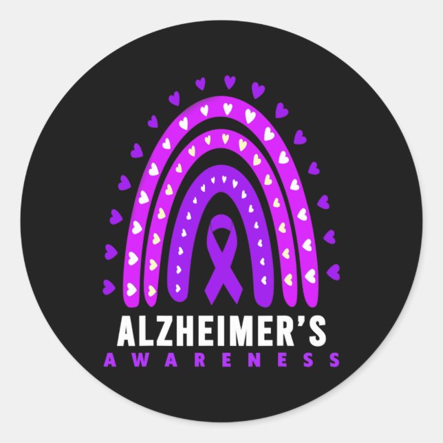 Adesivo Redondo - Doença de Alzheimerheimer - Sensibilização de He (Frente)