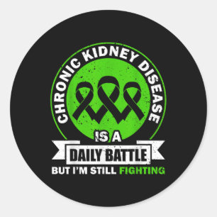 Adesivo Redondo Doença Renal Crônica É Um Combate Diário Com Conhe