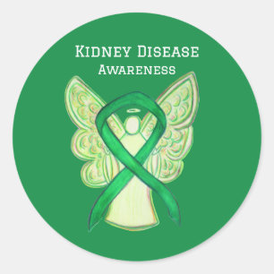 Adesivo Redondo Doença Renal Sensibilização Fita anjo