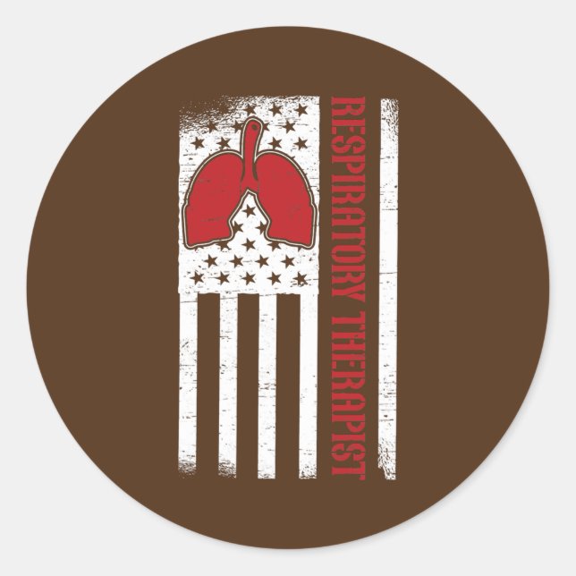 Adesivo Redondo Doenças respiratórias, torácicas e do mediastino (Frente)