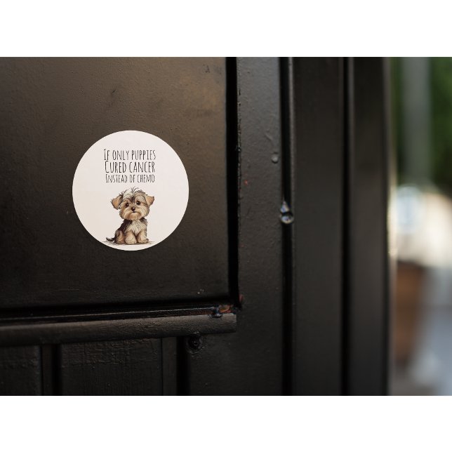 Adesivo Redondo Doente cancer (Criador carregado)