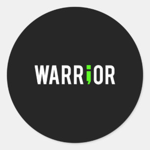 Adesivo Redondo Doente Mental Semi Colon Warrior Design para S