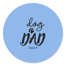 Dog Dad custom name gift