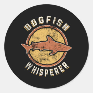 Adesivo Redondo Dogfish Whperer Animal Love