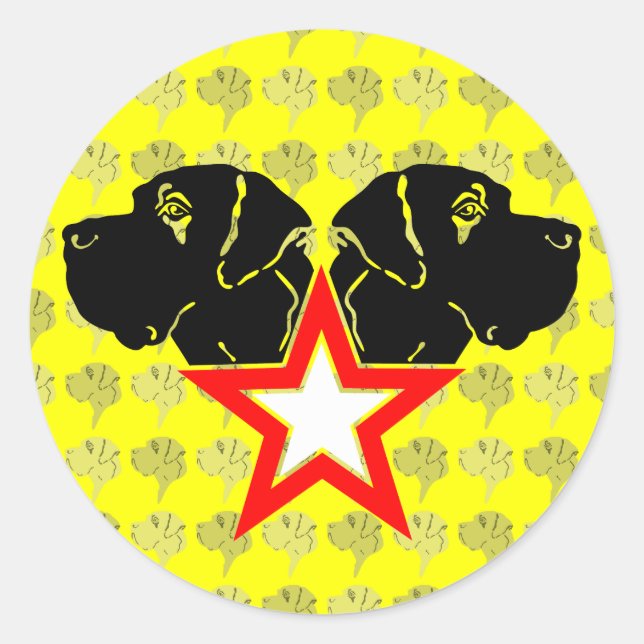 Adesivo Redondo Doggenaufkleber (Frente)