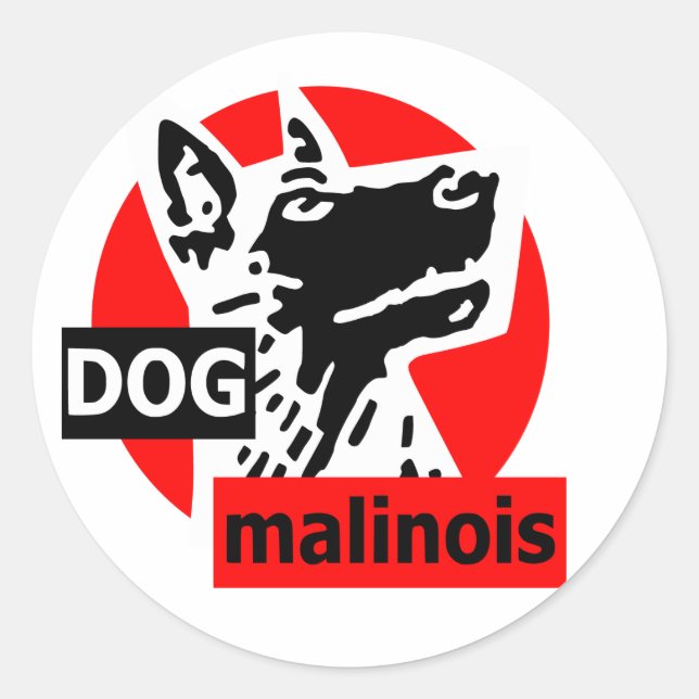 Adesivo Redondo dogma vermelho (Frente)