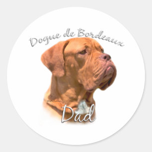 Adesivo Redondo Dogue de Bordeaux Pai 2