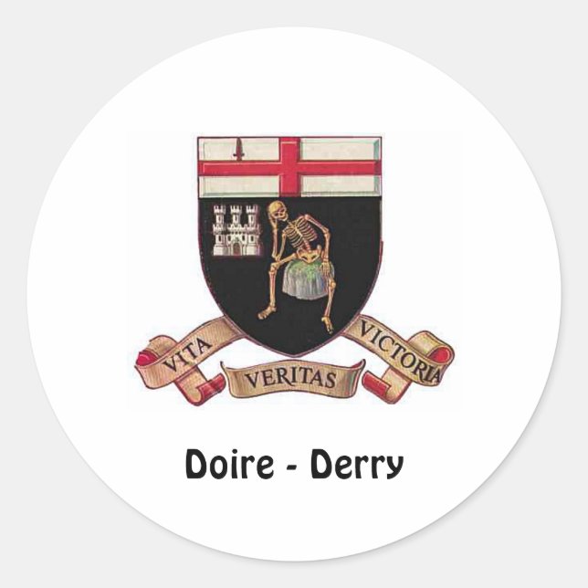 Adesivo Redondo Doire (Derry) - Sticker (Frente)