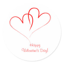 Dois corações vermelhos - Feliz dia de os namorado