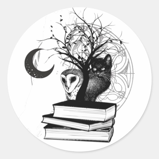 Adesivo Redondo Dois Palavras (Frente)