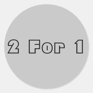 Adesivo Redondo Dois para um