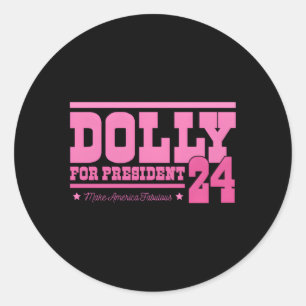Adesivo Redondo Dolly Para Presidente