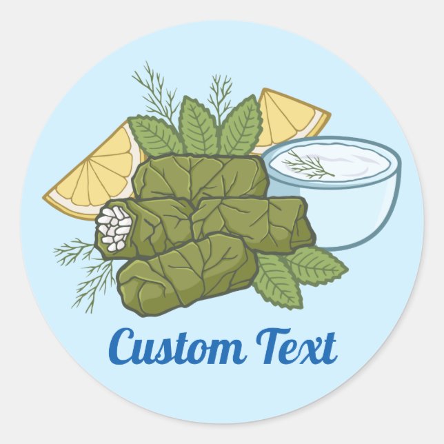 Adesivo Redondo Dolmadakia Sticker (Frente)