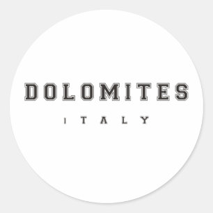 Adesivo Redondo Dolomites Italia