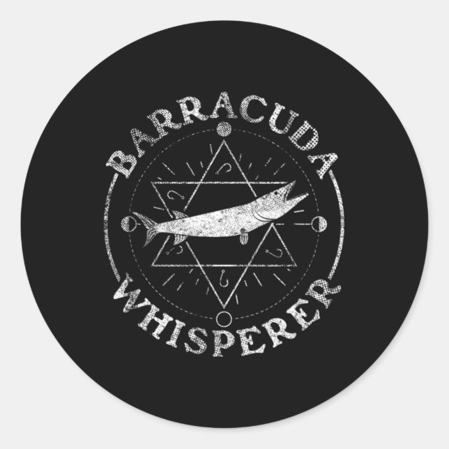 Adesivo Redondo Domador de Baracudas - Barracuda  (Frente)