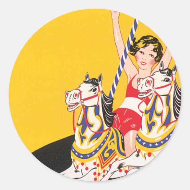 Adesivo Redondo Domingo de Revere Beach (Frente)