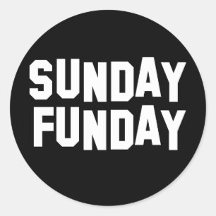 Adesivo Redondo Domingo Funday