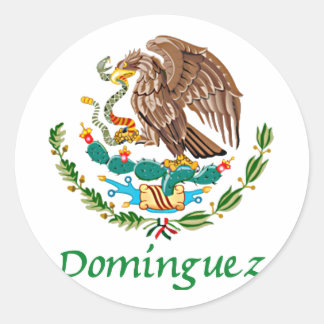 Adesivo Redondo Domínguez Selo Nacional Mexicano