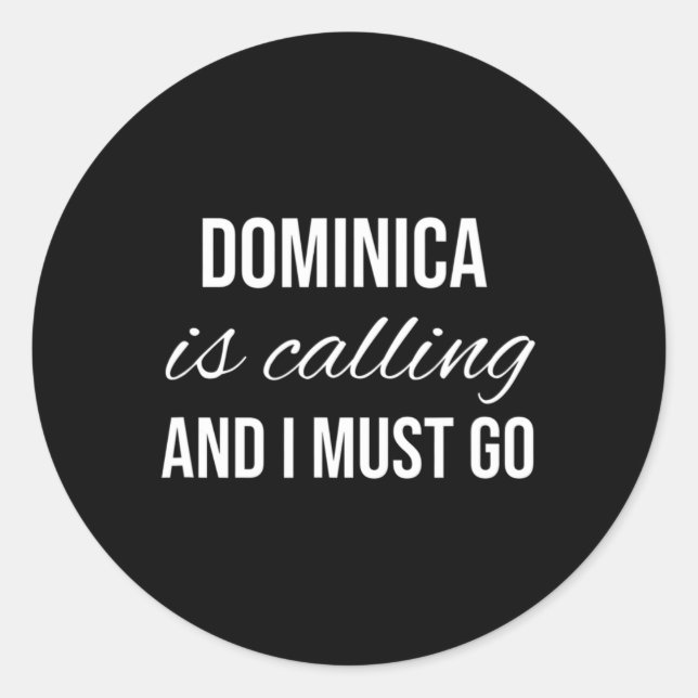 Adesivo Redondo Dominica Está Chamando E Eu Devo Ir - Raízes de Fé (Frente)
