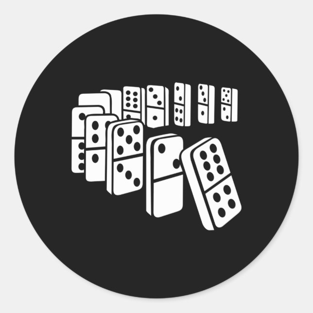 Adesivo Redondo Dominoes (Frente)